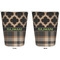 Moroccan & Plaid Trash Can White - Front and Back - Apvl