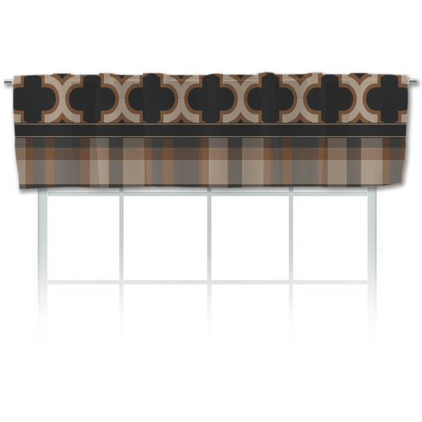 Custom Moroccan & Plaid Valance