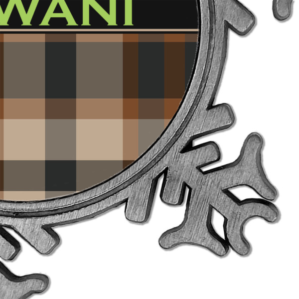 Moroccan & Plaid Vintage Snowflake - Detail