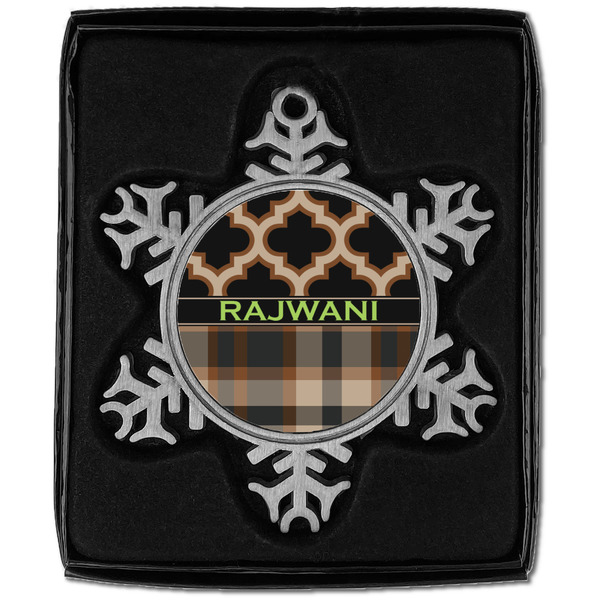 Moroccan & Plaid Vintage Snowflake - In box