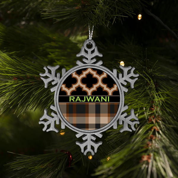 Moroccan & Plaid Vintage Snowflake - (LIFESTYLE)