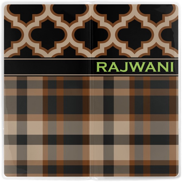Moroccan & Plaid Vinyl Document Wallet - Apvl