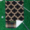 Moroccan & Plaid Waffle Weave Golf Towel - In Context