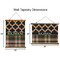 Moroccan & Plaid Wall Hanging Tapestries - Parent/Sizing