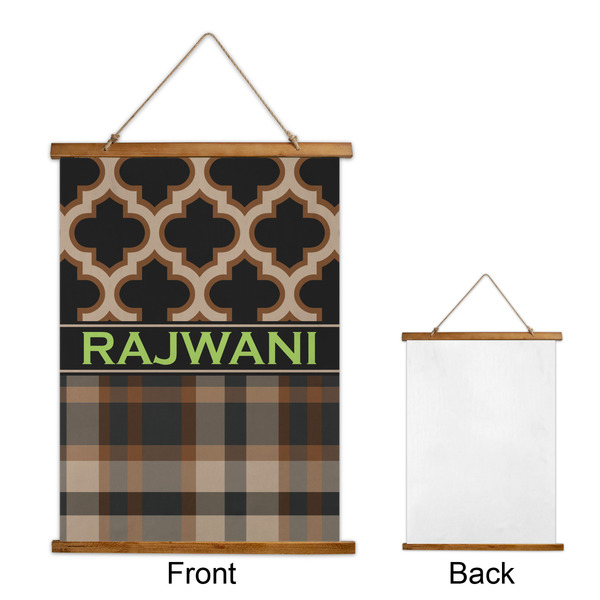 Moroccan & Plaid Wall Hanging Tapestry - Portrait - APPROVAL