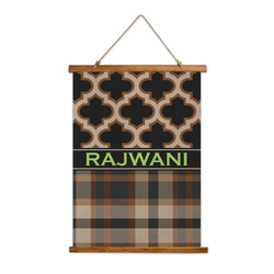 Moroccan & Plaid Wall Hanging Tapestry (Personalized)