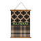 Moroccan & Plaid Wall Hanging Tapestry - Portrait - MAIN
