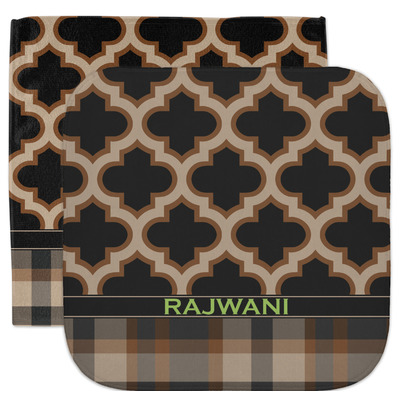 Moroccan & Plaid Facecloth / Wash Cloth (Personalized)