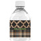 Moroccan & Plaid Water Bottle Label - Single Front