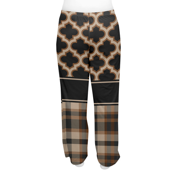 Moroccan & Plaid Women's Pj on model - Back