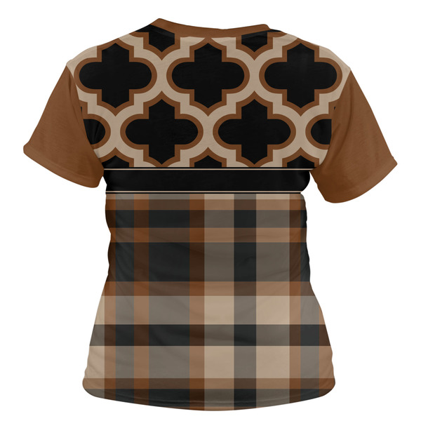 Moroccan & Plaid Women's T-shirt Back