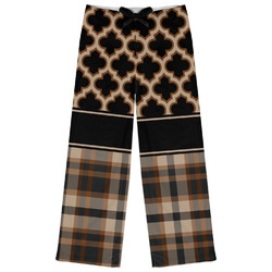 Moroccan & Plaid Womens Pajama Pants