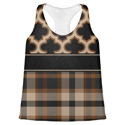 Moroccan & Plaid Womens Racerback Tank Top