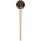 Moroccan & Plaid Wooden 4" Food Pick - Round - Single Pick