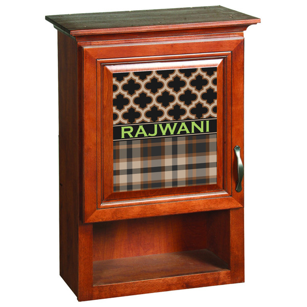 Moroccan & Plaid Wooden Cabinet Decal (Medium)