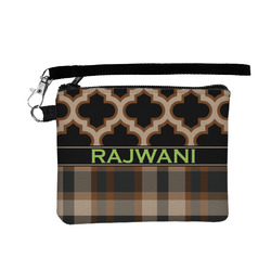 Moroccan & Plaid Wristlet ID Case w/ Name or Text