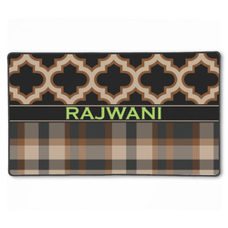 Moroccan & Plaid XXL Gaming Mouse Pad - 24" x 14" (Personalized)