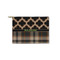 Moroccan & Plaid Zipper Pouch Small (Front)