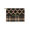 Moroccan & Plaid Zipper Pouch - Small - 8.5"x6" (Personalized)