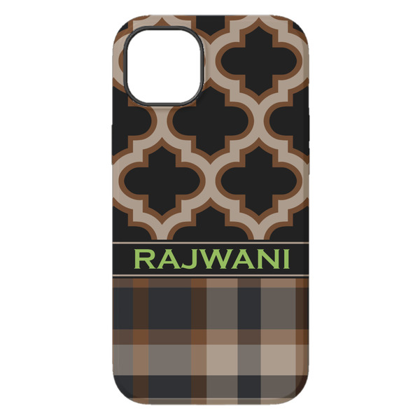 Moroccan & Plaid iPhone 14 Pro Max Tough Case - Back