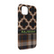 Moroccan & Plaid iPhone Case - Rubber Lined - iPhone 14 (Personalized)