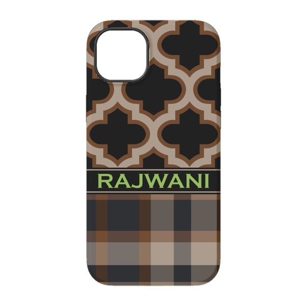 Moroccan & Plaid iPhone 14 Tough Case - Back