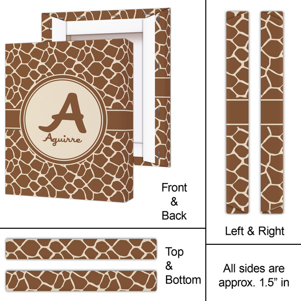 Giraffe Print 11x14 - Canvas Print - Approval