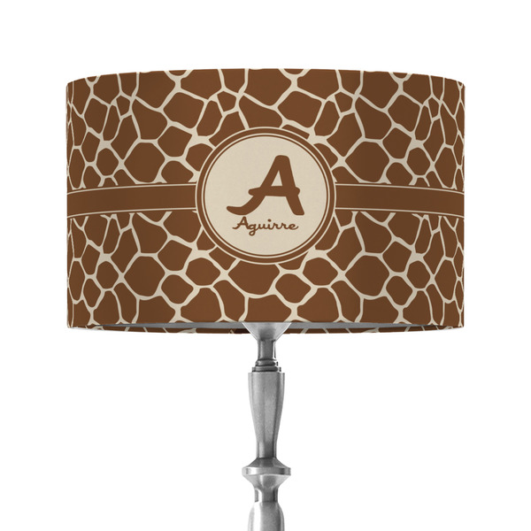 Custom Giraffe Print 12" Drum Lamp Shade - Fabric (Personalized)