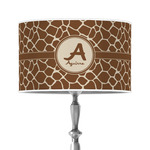Giraffe Print 12" Drum Lamp Shade - Poly-film (Personalized)