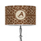 Giraffe Print 12" Drum Lampshade - ON STAND (Poly Film)