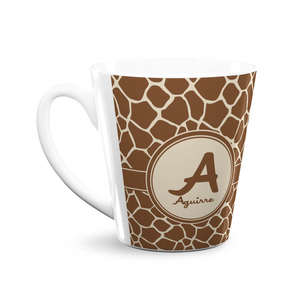 Giraffe Print 12 Oz Latte Mug - Front