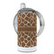 Giraffe Print 12 oz Stainless Steel Sippy Cups - FULL (back angle)
