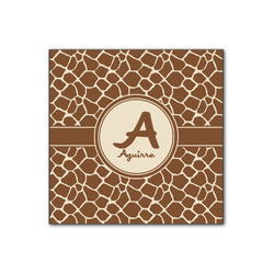 Giraffe Print Wood Print - 12x12 (Personalized)
