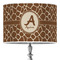 Giraffe Print 16" Drum Lampshade - ON STAND (Poly Film)