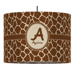 Giraffe Print Drum Pendant Lamp (Personalized)