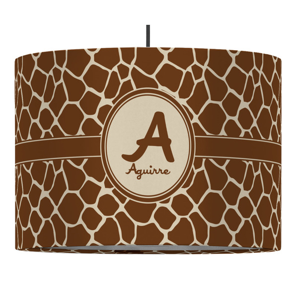 Giraffe Print 16" Drum Lampshade - PENDANT (Fabric)