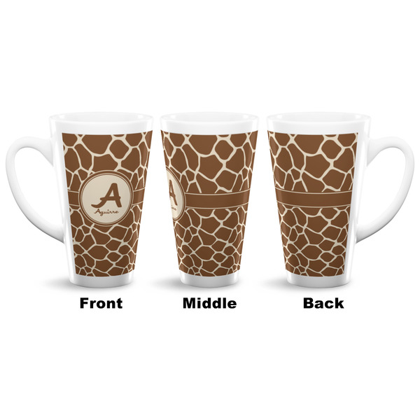 Giraffe Print 16 Oz Latte Mug - Approval