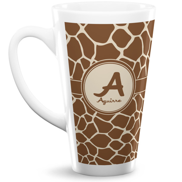 Custom Giraffe Print Latte Mug (Personalized)