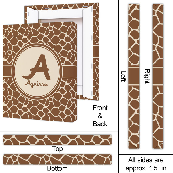 Giraffe Print 16x20 - Canvas Print - Approval