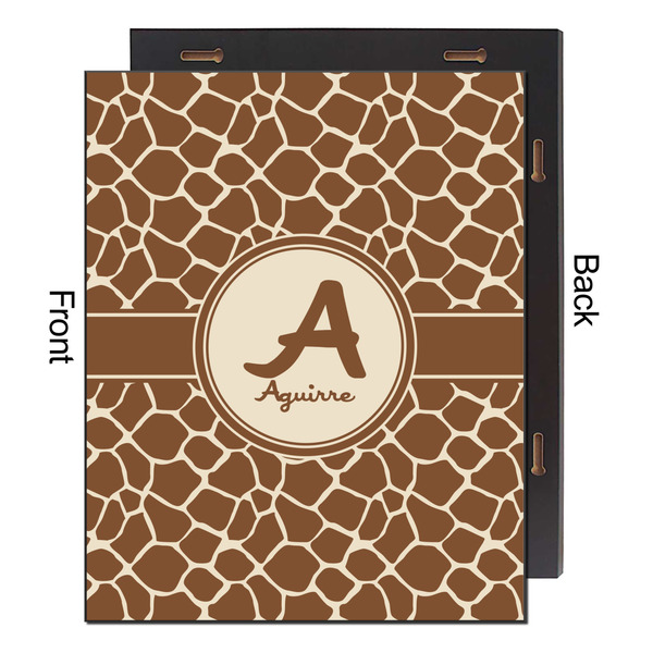 Giraffe Print 16x20 Wood Print - Front & Back View