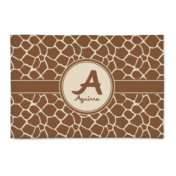 Custom Giraffe Print 2' x 3' Indoor Area Rug (Personalized)