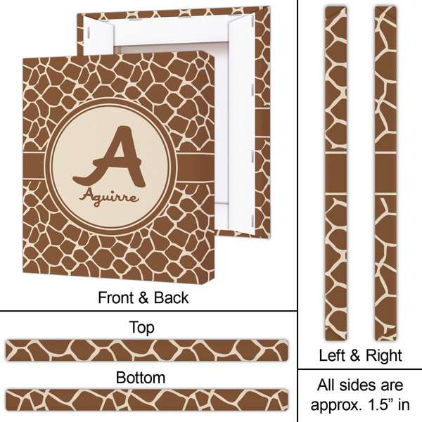 Giraffe Print 20x24 - Canvas Print - Approval