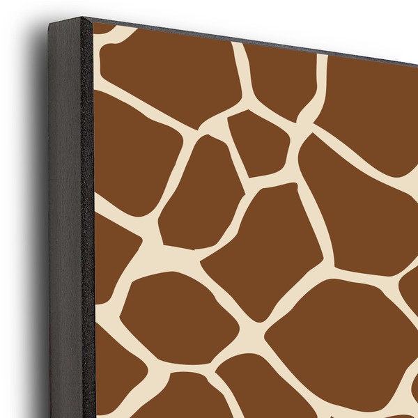 Giraffe Print 20x24 Wood Print - Closeup