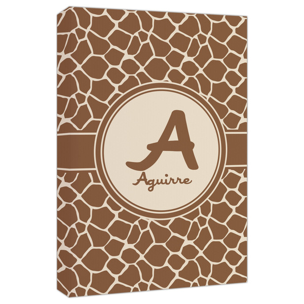 Custom Giraffe Print Canvas Print - 20x30 (Personalized)