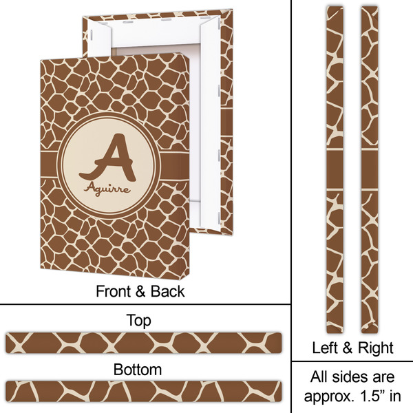 Giraffe Print 20x30 - Canvas Print - Approval