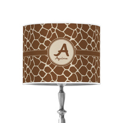 Giraffe Print 8" Drum Lamp Shade - Poly-film (Personalized)