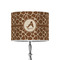 Giraffe Print 8" Drum Lampshade - ON STAND (Poly Film)