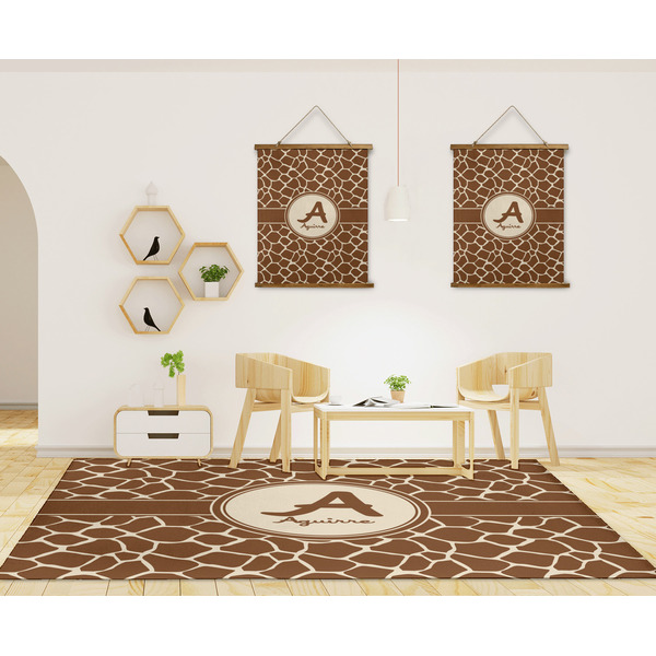 Giraffe Print 8'x10' Indoor Area Rugs - IN CONTEXT