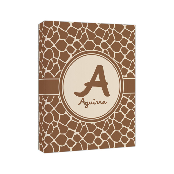 Giraffe Print 8x10 - Canvas Print - Angled View