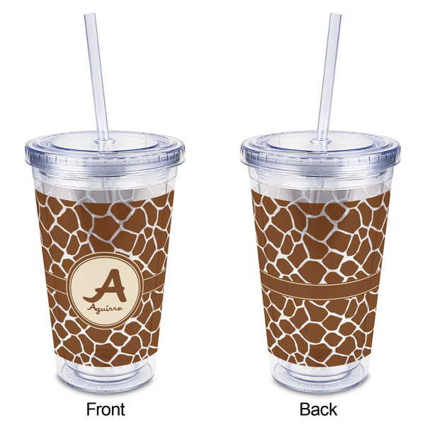 Giraffe Print Acrylic Tumbler - Full Print - Approval